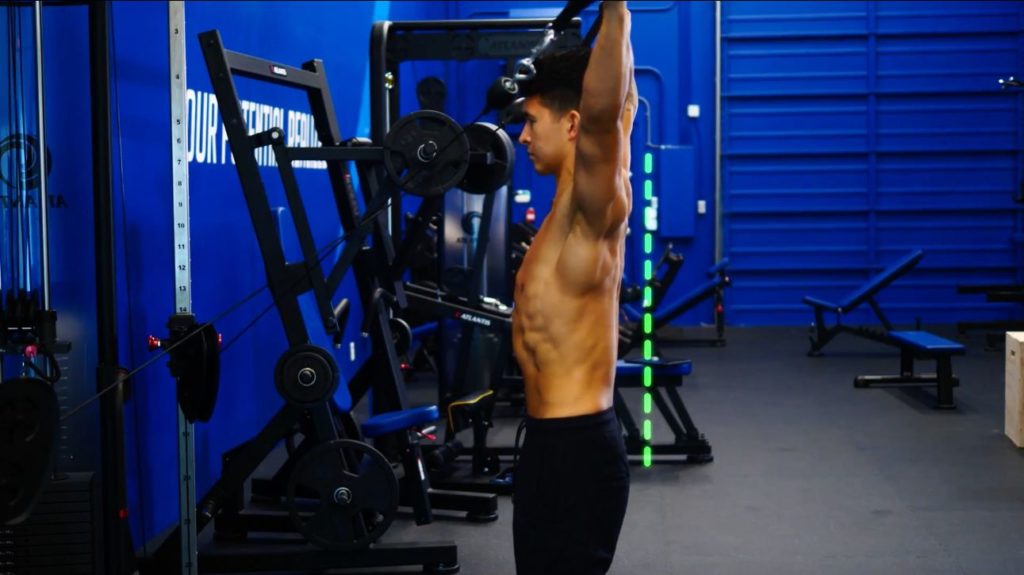 Standing cable Y raise